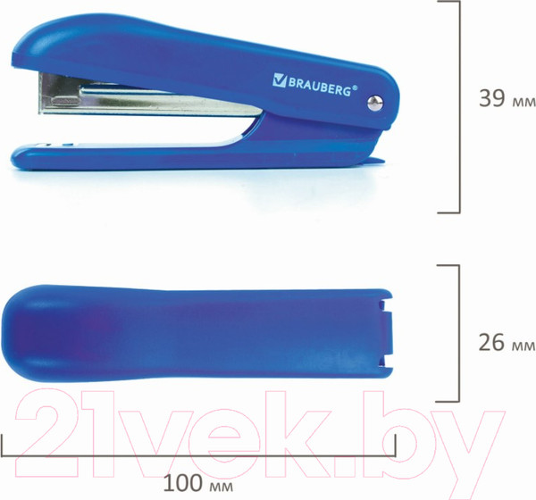 Изображение товара Степлер Brauberg SX-19 / 228588 (синий)