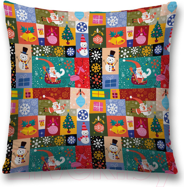 Изображение товара Наволочка декоративная JoyArty Встречай новый год / sl_20058