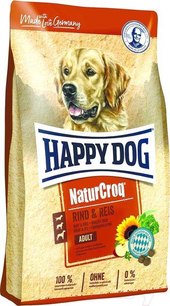 Изображение товара Сухой корм для собак Happy Dog NaturCroq Rind&Reis Говядина и рис / 60519 (4кг)