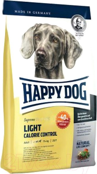 Изображение товара Сухой корм для собак Happy Dog Light Calorie Control Птица, лосось, рыба, ягненок,мидии / 60772 (4кг)