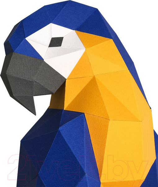 Изображение товара Объемная модель Paperraz Попугай Ара / PP-1ARA-3BLU (синий)