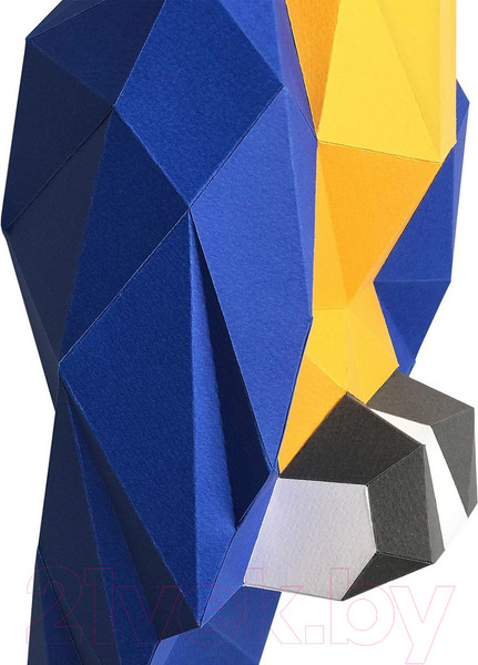 Изображение товара Объемная модель Paperraz Попугай Ара / PP-1ARA-3BLU (синий)