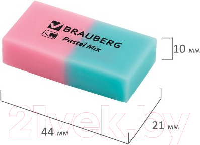 Изображение товара Набор ластиков Brauberg Pastel Mix / 229597 (6шт)