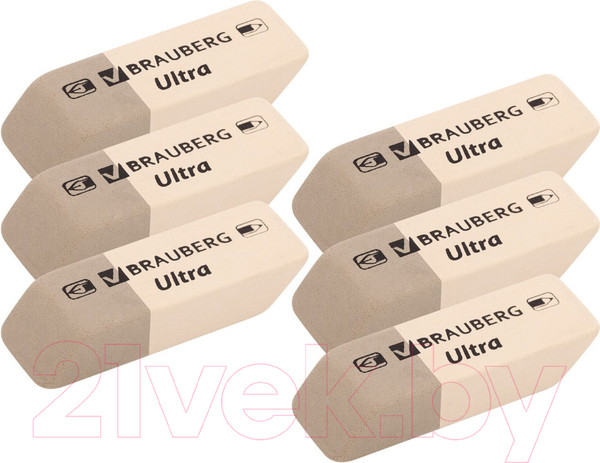 Изображение товара Набор ластиков Brauberg Ultra / 229600 (6шт)