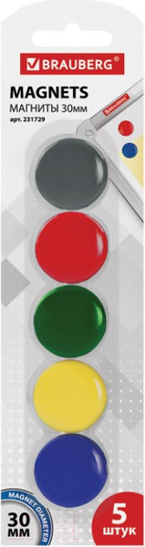 Изображение товара Набор магнитов Brauberg 231729 (5шт)