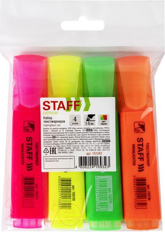 Изображение товара Набор маркеров Staff Everyday / 151243 (4шт)