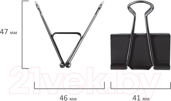 Изображение товара Зажим для бумаги Staff Everyday / 224609 (12шт)