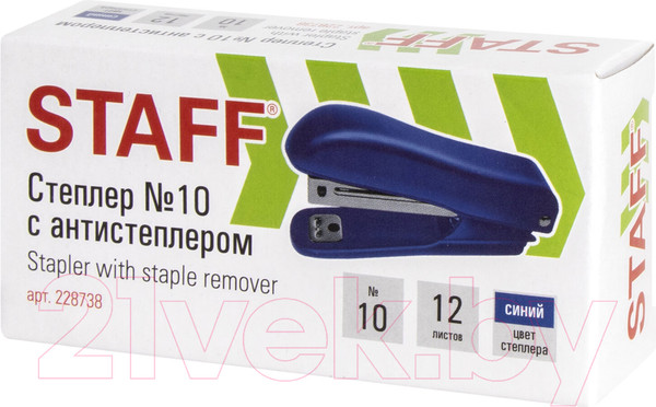 Изображение товара Степлер Staff Basic / 228738 (синий)