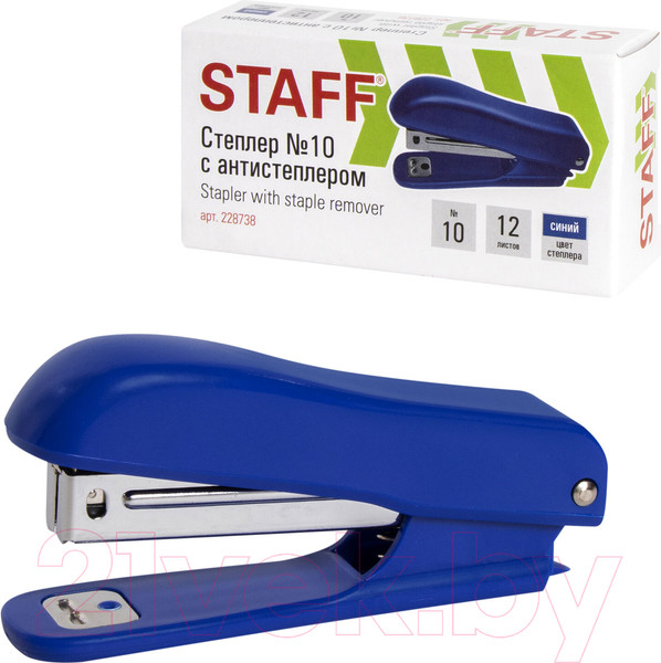 Изображение товара Степлер Staff Basic / 228738 (синий)