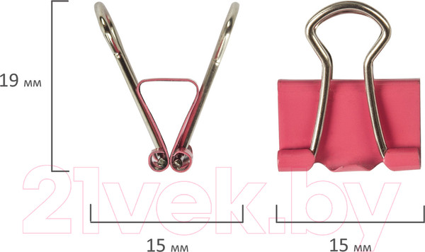 Изображение товара Зажим для бумаги Staff Profit / 229050 (12шт)