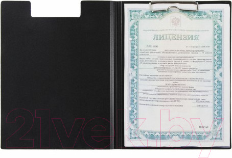 Изображение товара Планшет с зажимом Staff 229221 (черный)