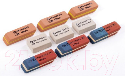 Изображение товара Набор ластиков Brauberg Ultra Mix / 229604 (9шт)