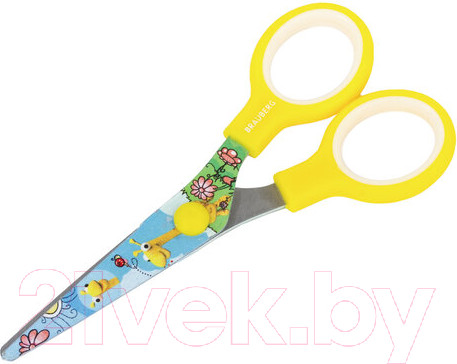 Изображение товара Ножницы канцелярские Brauberg Kid Series Жирафы / 232269 (желтый)