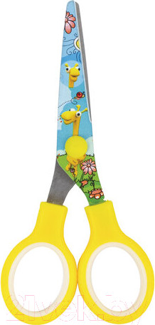 Изображение товара Ножницы канцелярские Brauberg Kid Series Жирафы / 232269 (желтый)