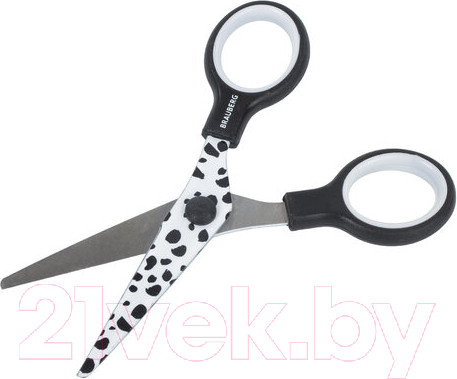 Изображение товара Ножницы канцелярские Brauberg Kid Series Далматин / 232276 (черный/белый)