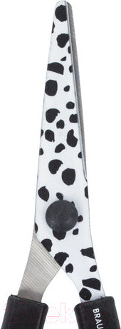 Изображение товара Ножницы канцелярские Brauberg Kid Series Далматин / 232276 (черный/белый)