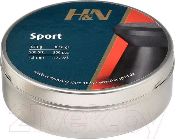 Изображение товара Пульки для пневматики H&N Sport 4.5мм 0.53г (500шт)