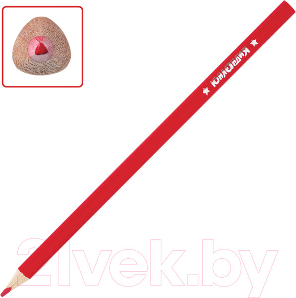 Изображение товара Набор цветных карандашей Юнландия Быстрее всех / 181388 (12цв)