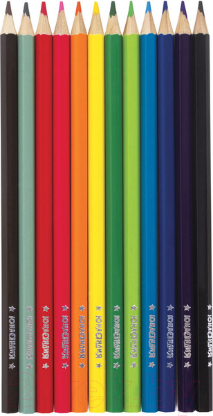 Изображение товара Набор акварельных карандашей Юнландия Юный волшебник / 181402 (12цв)