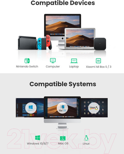 Изображение товара Адаптер Ugreen CR111 / 20256 (черный)