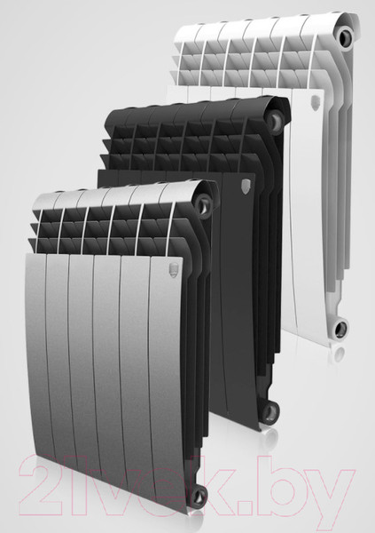 Изображение товара Радиатор биметаллический Royal Thermo BiLiner 500 (4 секции, с монтажным комплектом, кронштейном и кранами)