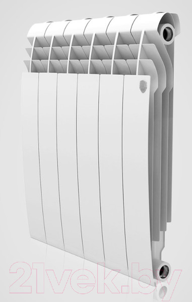 Изображение товара Радиатор биметаллический Royal Thermo BiLiner 500 (4 секции, с монтажным комплектом, кронштейном и кранами)