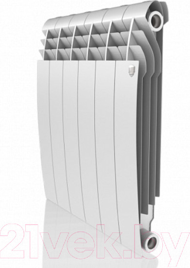 Изображение товара Радиатор биметаллический Royal Thermo BiLiner 500 (4 секции, с монтажным комплектом, кронштейном и кранами)