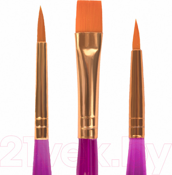 Изображение товара Набор кистей Юнландия Синтетика / 200886 (3шт)