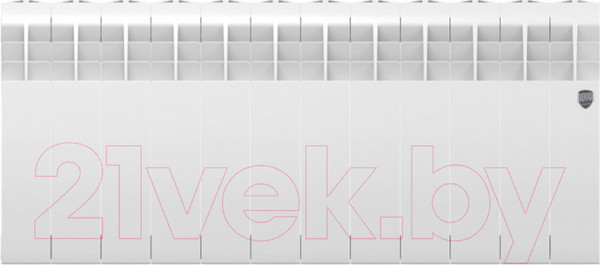 Изображение товара Радиатор биметаллический Royal Thermo Biliner Bianco 350 (12 секций, с монтажным комплектом и угловыми кранами)