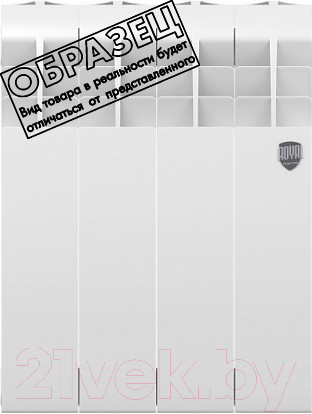 Изображение товара Радиатор биметаллический Royal Thermo Biliner Bianco 350 (13 секции, с монтажным комплектом, кронштейном и кранами)