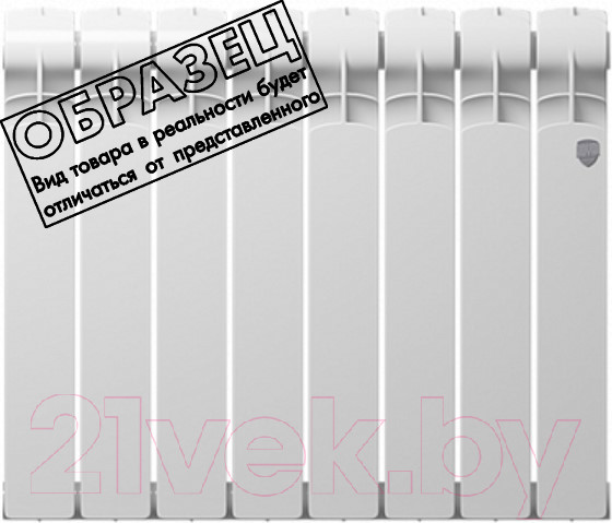 Изображение товара Радиатор биметаллический Royal Thermo Indigo Super+ 500 (9 секций, с монтажным комплектом и угловыми кранами)