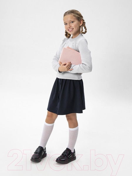Изображение товара Джемпер детский Amarobaby Pure Love School / AB-OD21-PLS2102/11-128 (серый, р. 128)