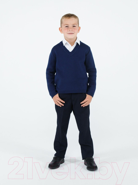 Изображение товара Джемпер детский Amarobaby Pure Love School / AB-OD21-PLS2101/20-122 (синий, р. 122)