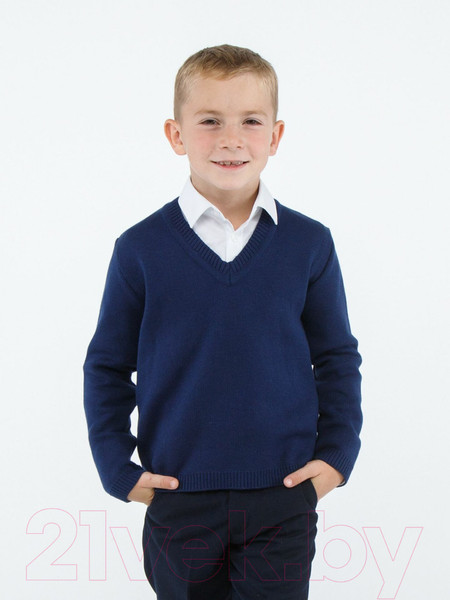 Изображение товара Джемпер детский Amarobaby Pure Love School / AB-OD21-PLS2101/20-128 (синий, р. 128)