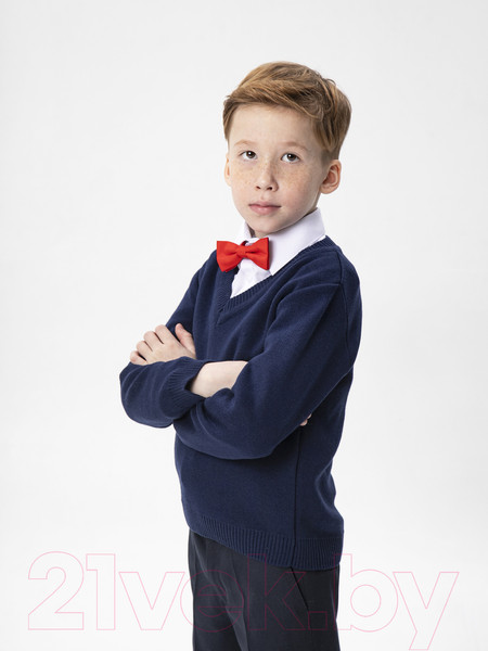 Изображение товара Джемпер детский Amarobaby Pure Love School / AB-OD21-PLS2101/20-128 (синий, р. 128)