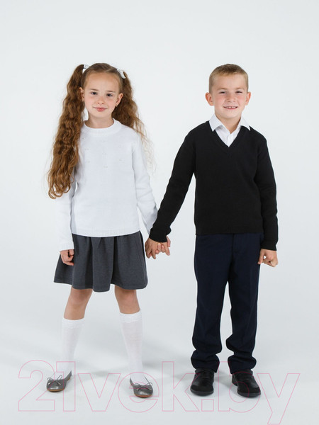 Изображение товара Джемпер детский Amarobaby Pure Love School / AB-OD21-PLS2101/09-122 (черный, р. 122)