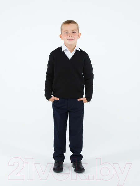 Изображение товара Джемпер детский Amarobaby Pure Love School / AB-OD21-PLS2101/09-128 (черный, р. 128)