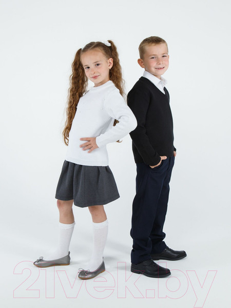 Изображение товара Джемпер детский Amarobaby Pure Love School / AB-OD21-PLS2101/09-128 (черный, р. 128)