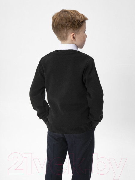Изображение товара Джемпер детский Amarobaby Pure Love School / AB-OD21-PLS2101/09-128 (черный, р. 128)