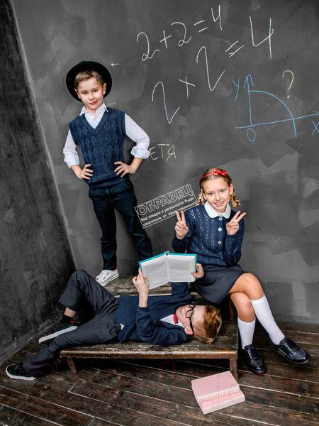 Изображение товара Кофта детская Amarobaby Pure Love School / AB-OD21-PLS2002/11-128 (серый, р. 128)