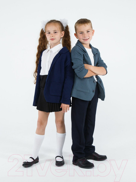 Изображение товара Жакет детский Amarobaby Pure Love School / AB-OD21-PLS2001/11-146 (серый, р-р 140-146)