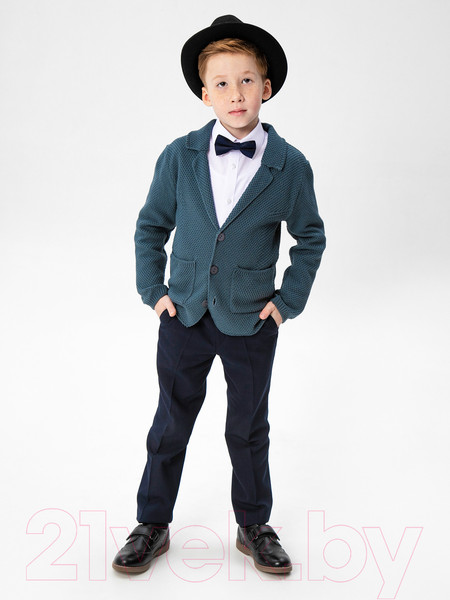 Изображение товара Жакет детский Amarobaby Pure Love School / AB-OD21-PLS2001/11-134 (серый, р-р 128-134)