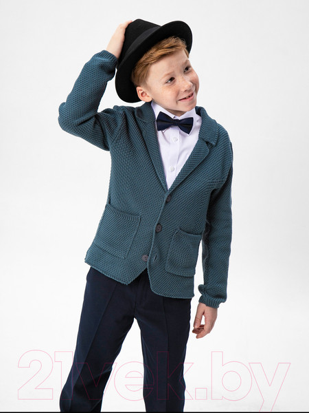 Изображение товара Жакет детский Amarobaby Pure Love School / AB-OD21-PLS2001/11-134 (серый, р-р 128-134)