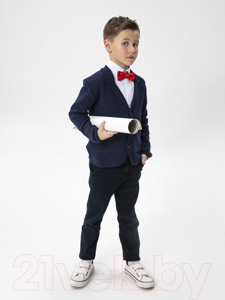 Изображение товара Жакет детский Amarobaby Pure Love School / AB-OD21-PLS2001/20-122 (синий, р-р 116-122)