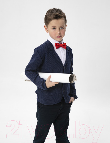 Изображение товара Жакет детский Amarobaby Pure Love School / AB-OD21-PLS2001/20-122 (синий, р-р 116-122)