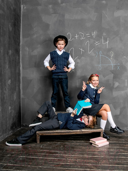 Изображение товара Жакет детский Amarobaby Pure Love School / AB-OD21-PLS2001/20-122 (синий, р-р 116-122)