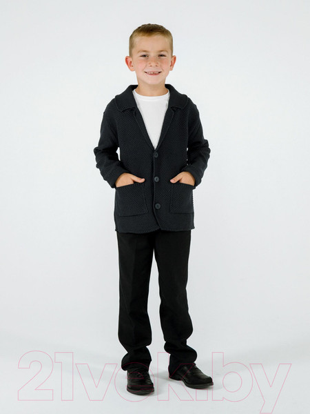 Изображение товара Жакет детский Amarobaby Pure Love School / AB-OD21-PLS2001/09-122 (черный, р-р 116-122)