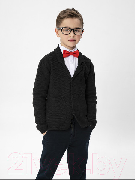 Изображение товара Жакет детский Amarobaby Pure Love School / AB-OD21-PLS2001/09-122 (черный, р-р 116-122)