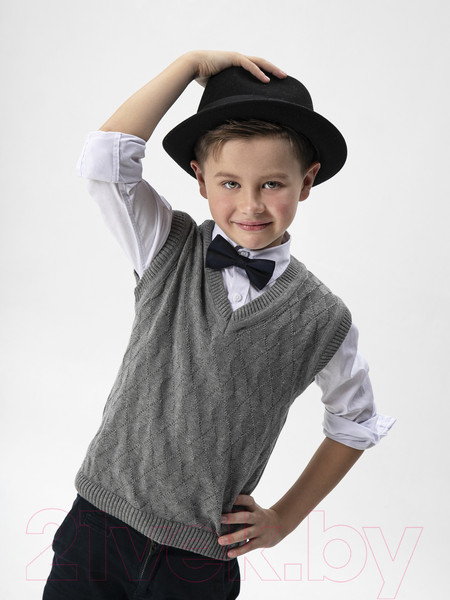 Изображение товара Жилет детский Amarobaby Pure Love School / AB-OD21-PLS1001/11-140 (серый, р. 140)