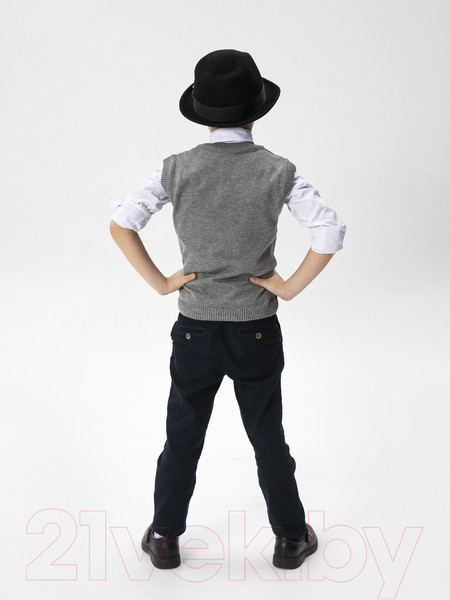 Изображение товара Жилет детский Amarobaby Pure Love School / AB-OD21-PLS1001/11-140 (серый, р. 140)